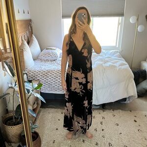 Urban Outfitters Velvet and Sheer Maxi Dress
